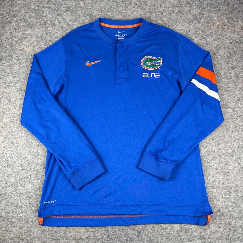 Nike Dri Fit Sideline Elite Florida Gators‎ Long Sleeve Shirt Mens Medium M